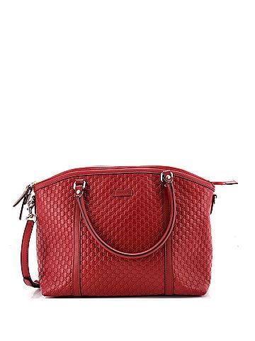Gucci Britt Convertible Dome Satchel Microguccissima Leather Medium (view 1)