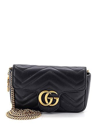 Gucci GG Marmont Flap Bag Matelasse Leather Super Mini (view 1)