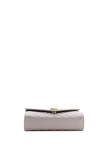 Saint Laurent Classic Monogram Envelope Satchel Mixed Matelasse Leather Small (view 2)