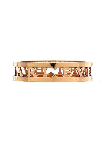 Bvlgari B.Zero1 Logo Openwork Ring 18K Rose Gold (view 1)