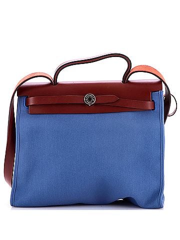 Hermès Herbag Zip Leather and Toile 31 (view 1)