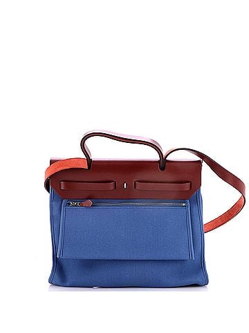 Hermès Herbag Zip Leather and Toile 31 (view 2)