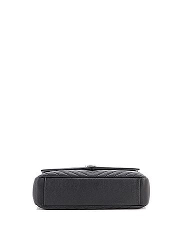 Saint Laurent Classic Monogram College Bag Matelasse Chevron Leather Large (view 2)