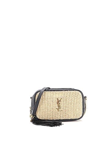 Saint Laurent Lou Camera Bag Woven Raffia Mini (view 1)