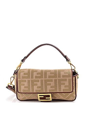 Fendi Baguette NM Bag Zucca Embroidered Canvas Medium (view 1)