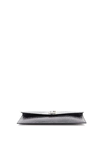 Saint Laurent Uptown Pouch Crocodile Embossed Leather (view 2)