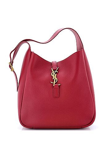 Saint Laurent Le 5 a 7 Supple Hobo Leather Small (view 1)