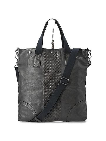 Bottega Veneta BOTTEGA VENETA Intrecciato Tote Shoulder Bag, Leather, Men's &amp; Women's, Brown (view 1)