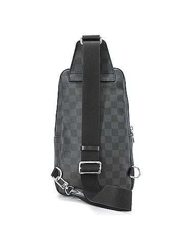 Louis Vuitton LOUIS VUITTON Avenue Sling Bag Crossbody Body Men's Black N41719 (view 2)