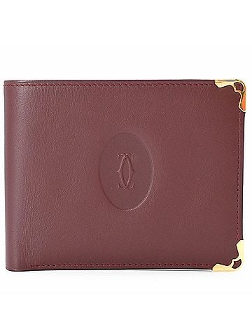Cartier Cartier Must Line Bi-fold Wallet, Billfold, Leather, Women's, Bordeaux, L3000467 (view 2)
