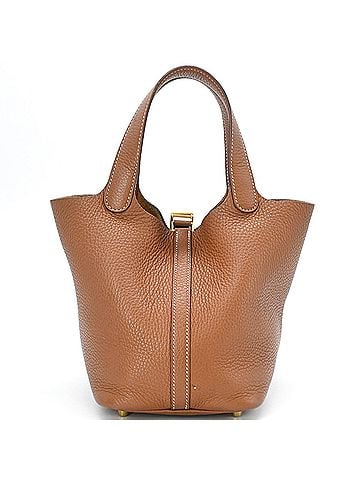 Hermès HERMES Picotin Lock PM Handbag, Taurillon Clemence Leather, Women's, Gold (view 2)