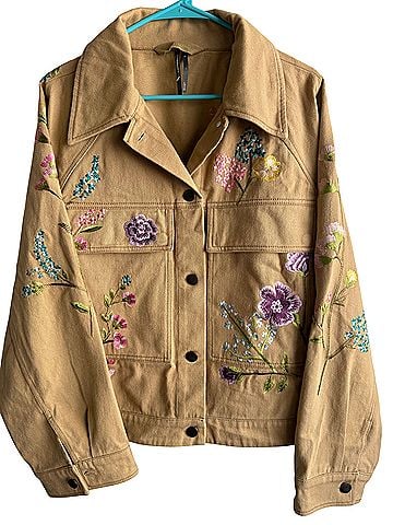 Anthropologie Floral Embroidered Jacket (view 1)