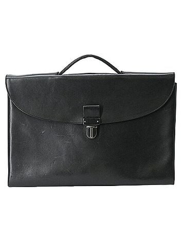 Bottega Veneta BOTTEGA VENETA Bottega Veneta Leather Document Case Handbag for Men, Black (view 1)