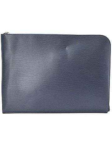Louis Vuitton LOUIS VUITTON Pochette Jour GM Clutch Bag for Men, Navy, M64154 (view 1)