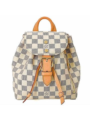 Louis Vuitton LOUIS VUITTON Damier Azur Speron Backpack, Rucksack, Women's, Ivory/White, N41578 (view 1)
