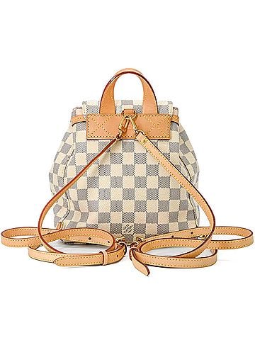 Louis Vuitton LOUIS VUITTON Damier Azur Speron Backpack, Rucksack, Women's, Ivory/White, N41578 (view 2)