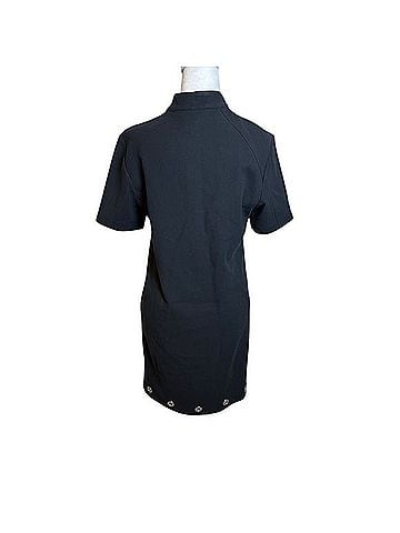Belstaff Grommet Detail Short Sleeve Zip Henley Cocktail Dress Cocktail Dress (view 2)