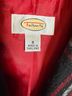 Talbots 70% Wool 30% Nylon 100% Polyester Plaid Black Gray Red Blazer Size 8 - photo 3