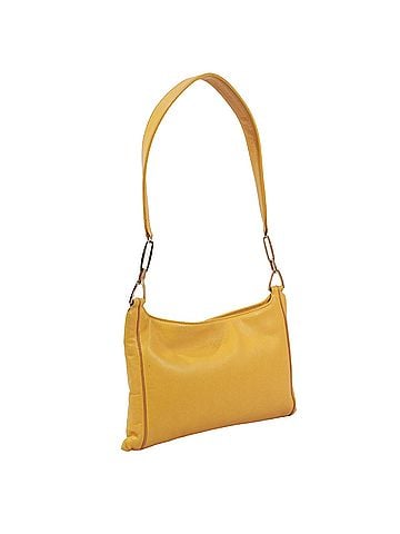 Loewe LOEWE Anagram One-Shoulder Bag, Leather, Yellow, Women's (view 2)
