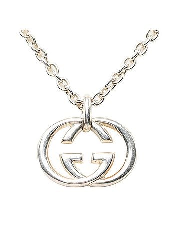 Gucci Gucci Interlocking G Chain Pendant Necklace, SV925 Silver, Women's GUCCI (view 1)