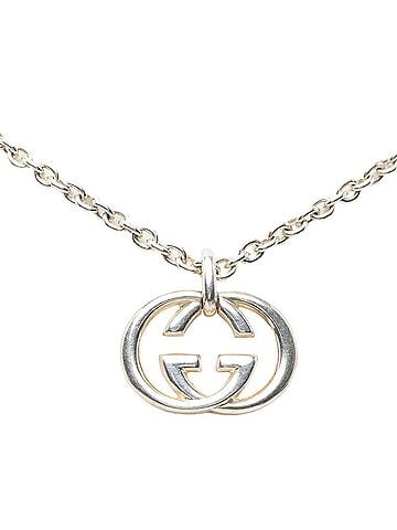 Gucci Gucci Interlocking G Chain Pendant Necklace, SV925 Silver, Women's GUCCI (view 2)
