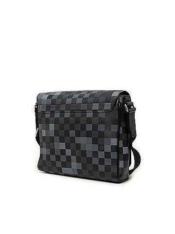 Louis Vuitton Louis Vuitton Damier Graphite Pixel District PM Crossbody Shoulder Bag N40072 Black Gray Leather Men's LOUIS VUITTON (view 2)