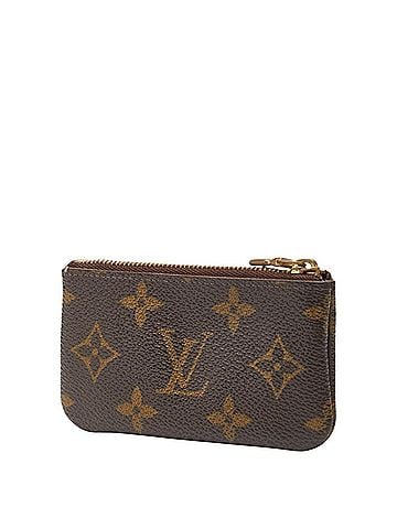 Louis Vuitton Louis Vuitton Monogram Pochette Clé Wallet/Coin Case/Key Case/Coin Purse M62650 Brown Leather Women's LOUIS VUITTON (view 2)