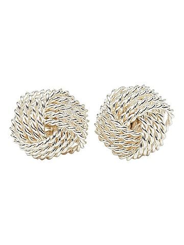 Tiffany & Co. Tiffany &amp; Co. Somerset Twist Knot Stud Earrings, SV925 Silver, Women's. (view 2)