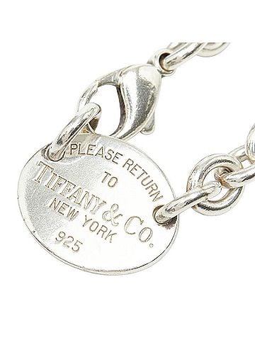 Tiffany & Co. Tiffany &amp; Co. Return to Oval Tag Choker Chain Necklace, SV925 Silver, Women's. (view 1)