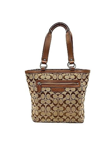 Coach Coach Penelope Signature Tote Bag Handbag Canvas Leather Beige Brown Silver Hardware Women's F14693 S31 (view 2)