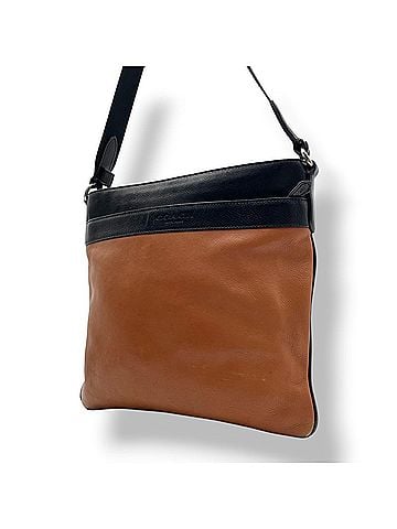Coach Coach Bowery Crossbody Leather Shoulder Bag Pouch Brown Black Bicolor Men's Women's F71842 S31 (view 1)