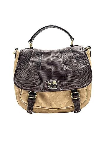 Coach COACH Madison Op Art Annabelle Shoulder Bag, Handbag, Crossbody Canvas Leather, Beige Brown, Gold Hardware, S54 (view 2)