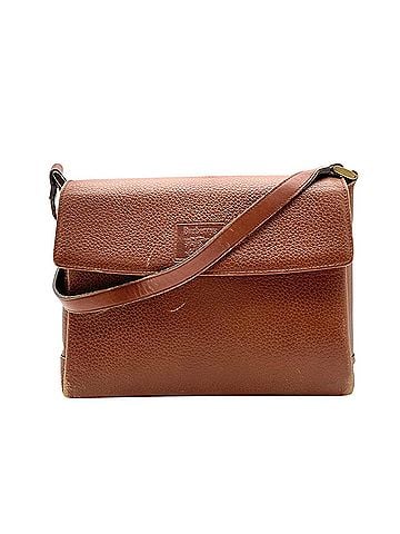 Burberry Burberry Leather Shoulder Bag, Pouch, Crossbody, Camel Brown, Gold Hardware, Women's S53 (view 2)