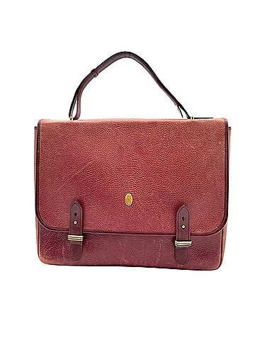 Cartier Cartier Must Line Leather Business Bag Briefcase Handbag Bordeaux Gold Hardware Men's Women's S53 (view 2)