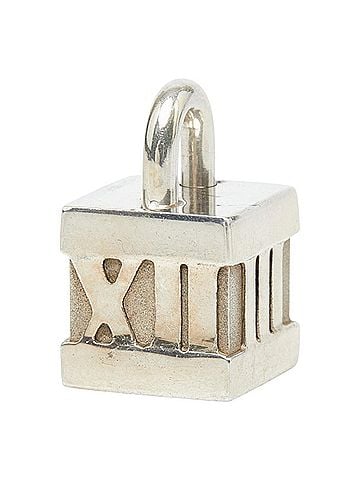 Tiffany & Co. Tiffany &amp; Co. Atlas Cube Necklace Charm Pendant Top, SV925 Silver, Women's. (view 1)