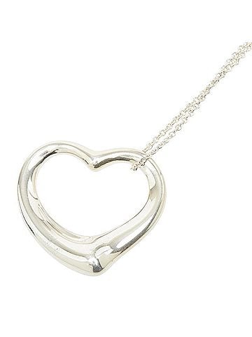 Tiffany & Co. Tiffany &amp; Co. Elsa Peretti Open Heart Chain Pendant Necklace, SV925 Silver, Women's. (view 1)