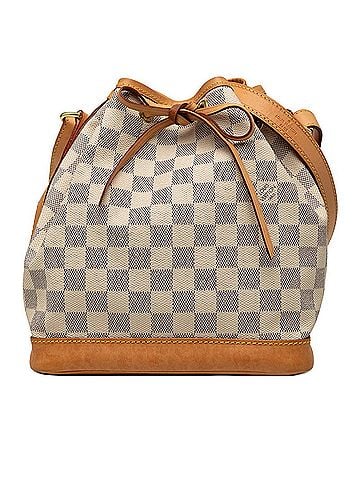 Louis Vuitton Louis Vuitton Damier Azur Noe BB Crossbody Shoulder Bag N41220 White Leather Women's LOUIS VUITTON (view 1)