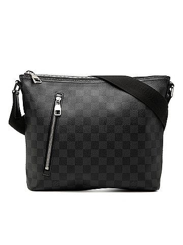 Louis Vuitton Louis Vuitton Damier Graphite Mick PM Crossbody Shoulder Bag N41211 Black Gray Leather Women's LOUIS VUITTON (view 1)