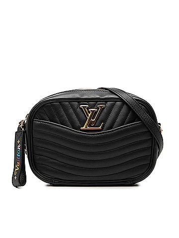 Louis Vuitton Louis Vuitton New Wave Camera Bag, Crossbody Shoulder Bag M53682, Black Leather, Women's LOUIS VUITTON (view 1)