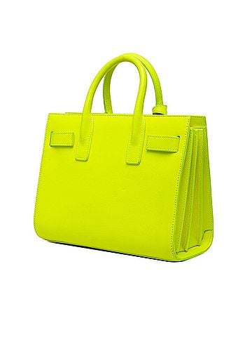 Saint Laurent Saint Laurent Sac de Jour Nano Handbag/Shoulder Bag, 2-Way, Yellow Leather, Women's. (view 2)