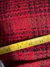 Executive Collection Plaid Red Coat Size 12 - photo 4