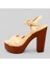 Veronica Beard Tan Ivory Heels Size 7 - photo 5