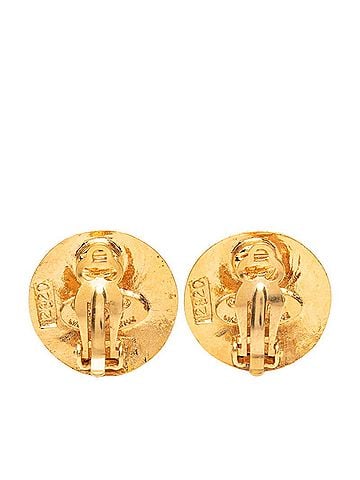 Chanel Chanel Coco Mark Vintage Earrings, Round, Size 28, Gold Plated, GP, Women's. (view 2)