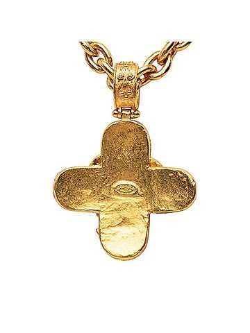 Chanel Chanel Coco Mark Vintage Chain Long Pendant Necklace 94A Gold Plated Women's CHANEL (view 2)