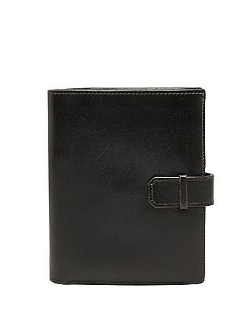 Hermès Hermes Bearn Compact Bi-fold Wallet, Black Box Calf Leather, Women's (view 1)