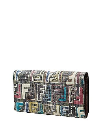 Fendi Fendi Zucca Long Wallet, Multicolor Leather, Women's FENDI (view 2)