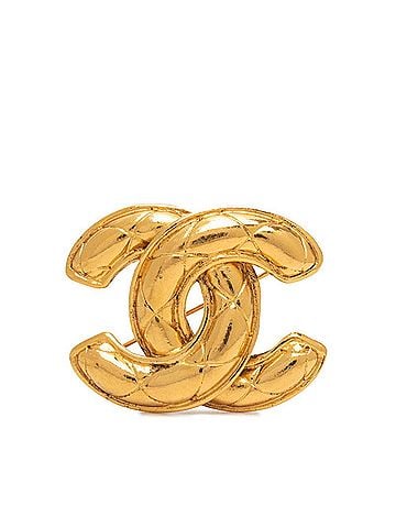 Chanel Chanel Coco Mark Vintage Brooch Gold Plated Women's CHANEL (view 1)