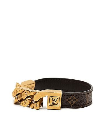 Louis Vuitton Louis Vuitton Monogram Bracelet Mono Chain M6784 Brown Gold Plated Men's LOUIS VUITTON (view 2)