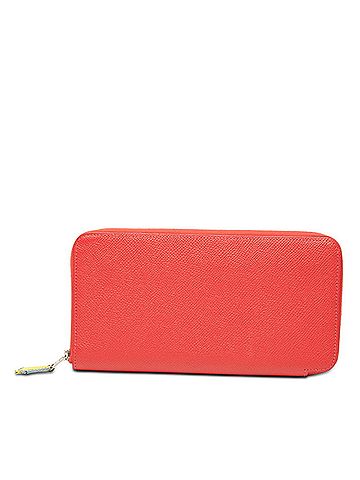 Hermès Hermes Azap Long Silk In J.METZ Les Sangles Suspender Belt Wallet Red Veau Epsom Leather Women's HERMES (view 1)