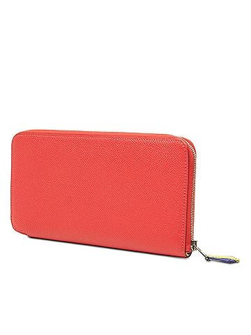 Hermès Hermes Azap Long Silk In J.METZ Les Sangles Suspender Belt Wallet Red Veau Epsom Leather Women's HERMES (view 2)
